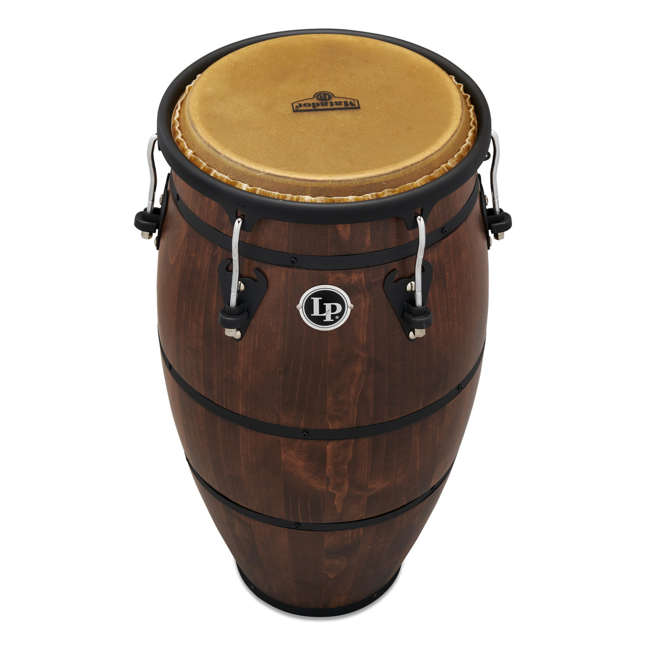 Latin Percussion LP Mat Ss 12 1/2 Tumba Pine Whsky Barrel Bk