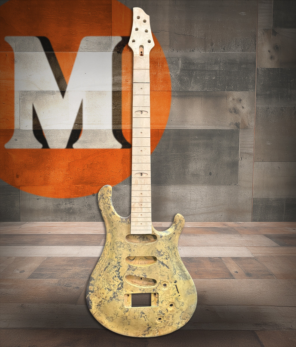 Flaxwood Electric Guitar Body & Neck (12)