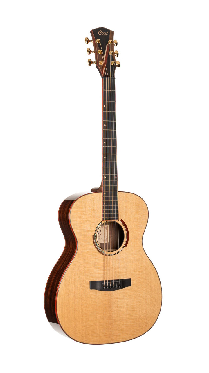 Cort ABSTRACTDELTA Masterpiece Series Abstract Delta Acoustic-Electric Guitar w/ Hard Case - Natural Glossy (ABSTRACTDELTA-U) | Musician Madness