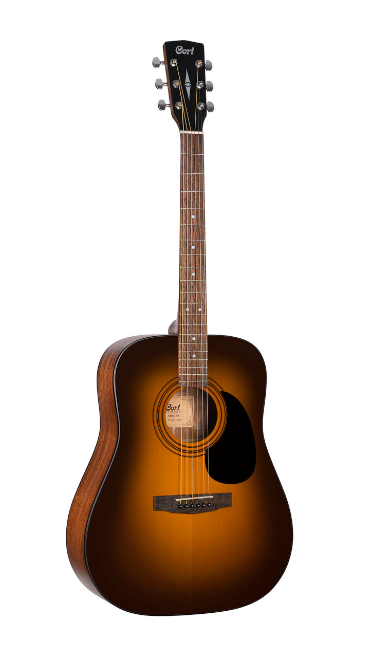Cort AD810SSB Standard Series Dreadnought Acoustic Guitar - Satin Sunburst (AD810SSB-U)