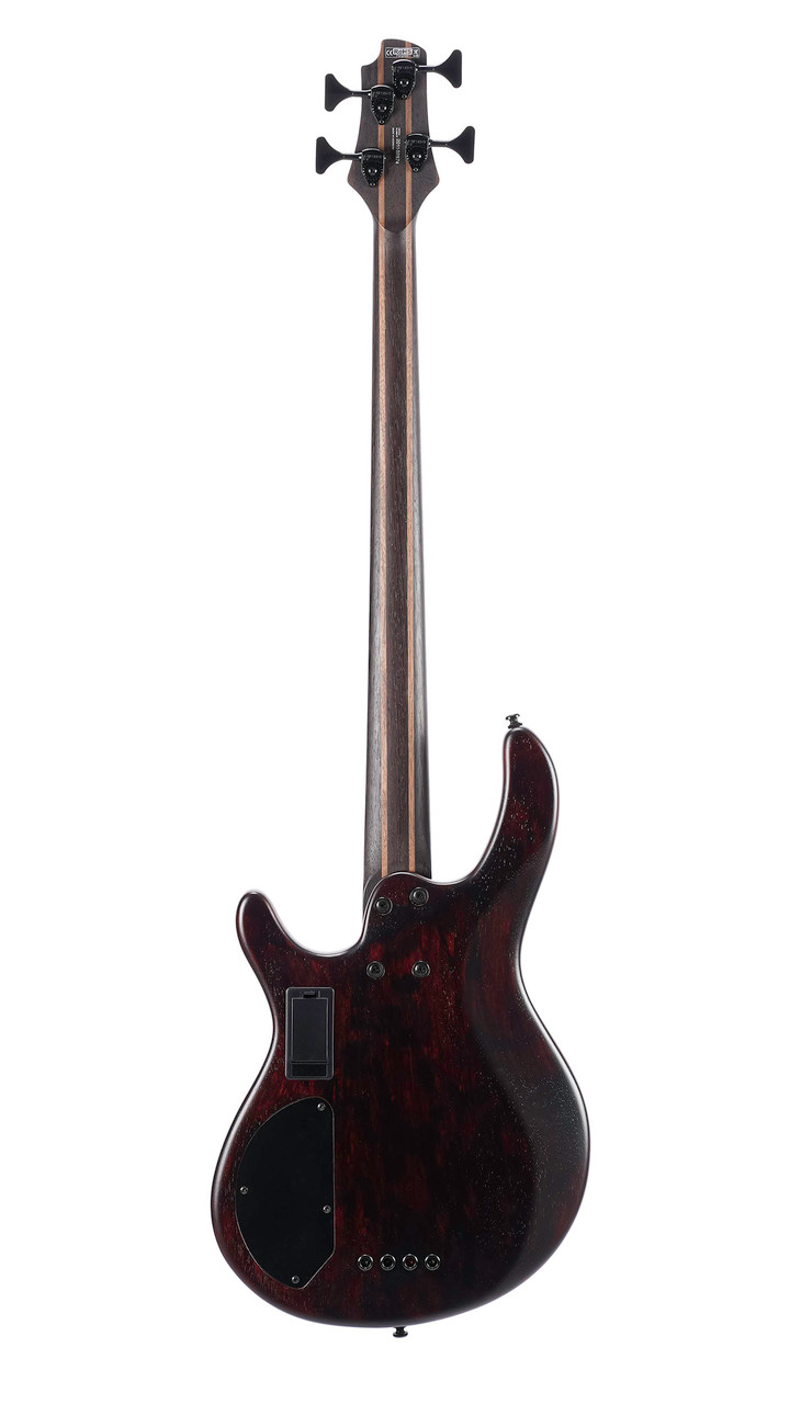 Cort B4ELEMENTOPBR Artisan Series B4 Element Bass Guitar -Open Pore Burgundy Red (B4ELEMENTOPBR-U)
