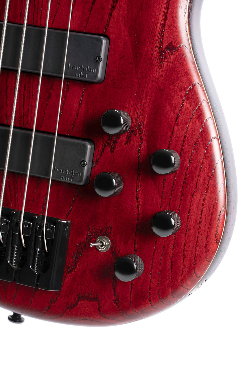 Cort B4ELEMENTOPBR Artisan Series B4 Element Bass Guitar -Open Pore Burgundy Red (B4ELEMENTOPBR-U)