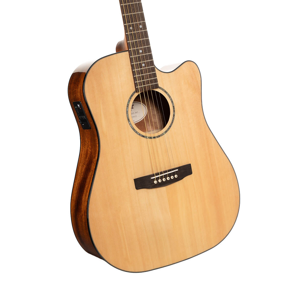 Cort EARTH60CENAT Earth Series 60 Dreadnought Acoustic Electric Guitar - Natural Glossy (EARTH60CENAT-U)