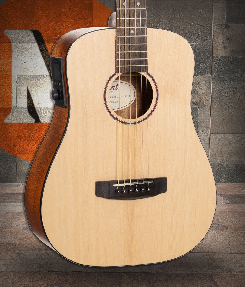 Cort EARTHGO-OP Earth Series Go Hyvibe Acoustic Electric Guitar w/ Gig Bag - Open Pore Natural (EARTHGO-OP-U)