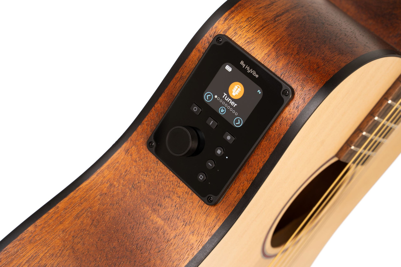 Cort EARTHGO-OP Earth Series Go Hyvibe Acoustic Electric Guitar w/ Gig Bag - Open Pore Natural (EARTHGO-OP-U)