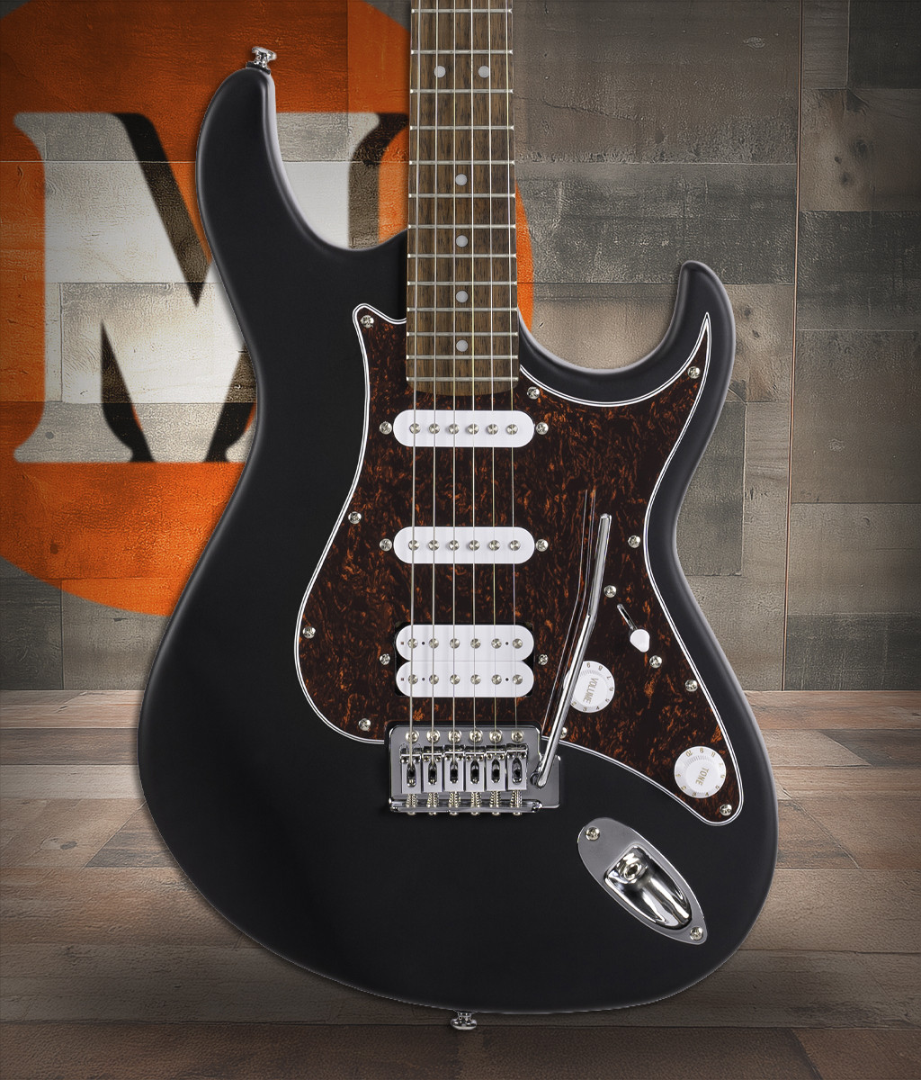 Cort G110OPBK G Series Double Cutaway Electric Guitar - Open Pore Black (G110OPBK-U) | Musician Madness