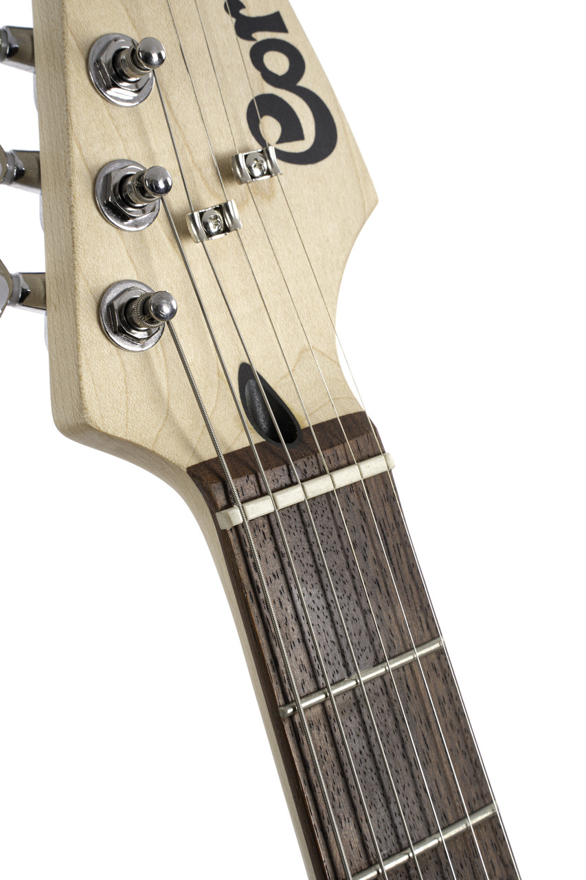 Cort G110OPBK G Series Double Cutaway Electric Guitar - Open Pore Black (G110OPBK-U)