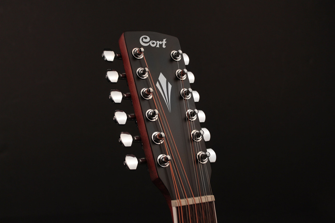 Cort GAMEDX12OP Grand Regal Acoustic Electric (12 String) Cutaway Guitar - Open Pore (GAMEDX12OP-U) | Musician Madness