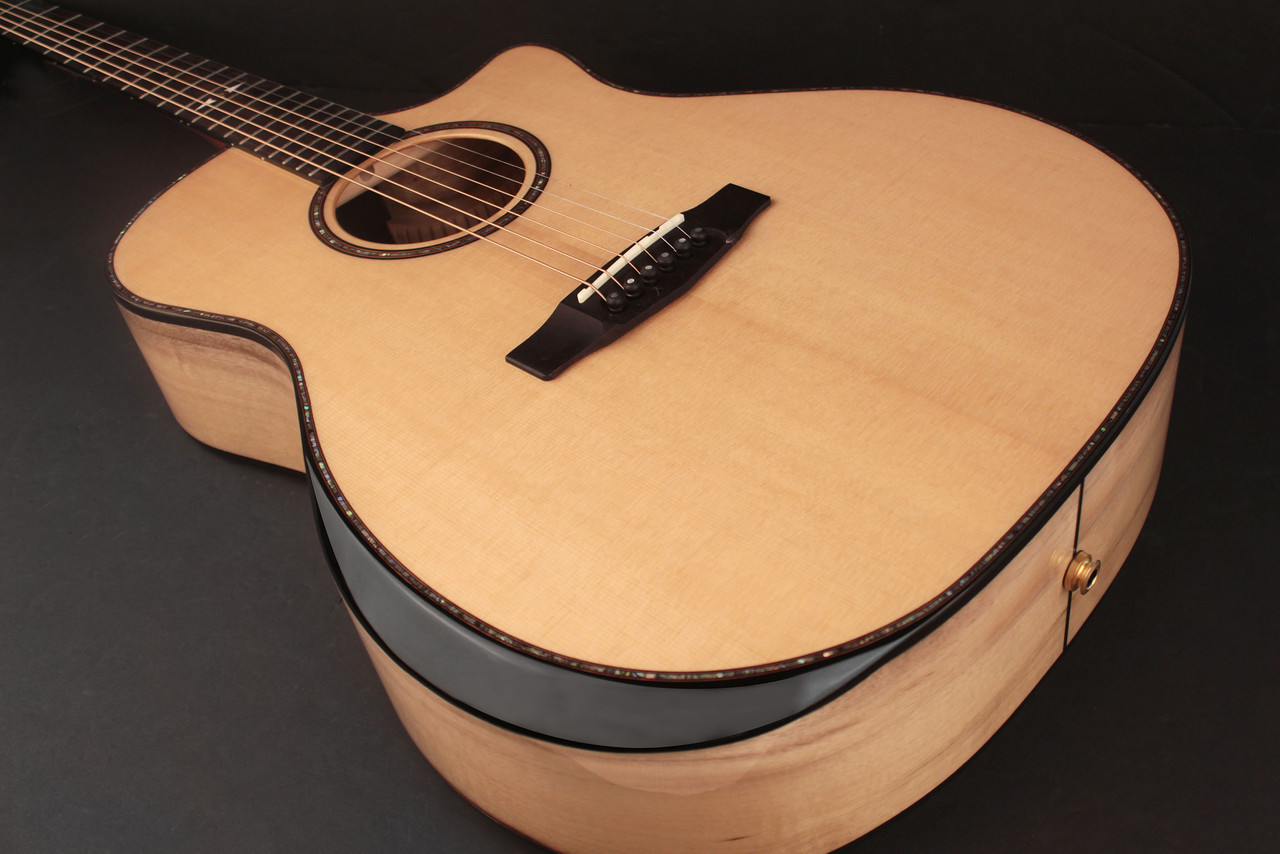 Cort GAMYBEVELNAT Grand Regal Acoustic Cutaway Guitar - Natural Glossy Arm Bevel (GAMYBEVELNAT-U) | Musician Madness