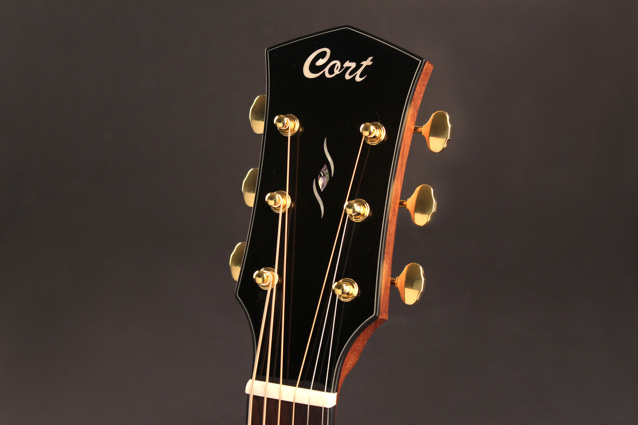 Cort GOLDA6 Gold Series A6 Acoustic Electric Grand Auditorium Cutaway Guitar - Natural Glossy (GOLDA6-U)