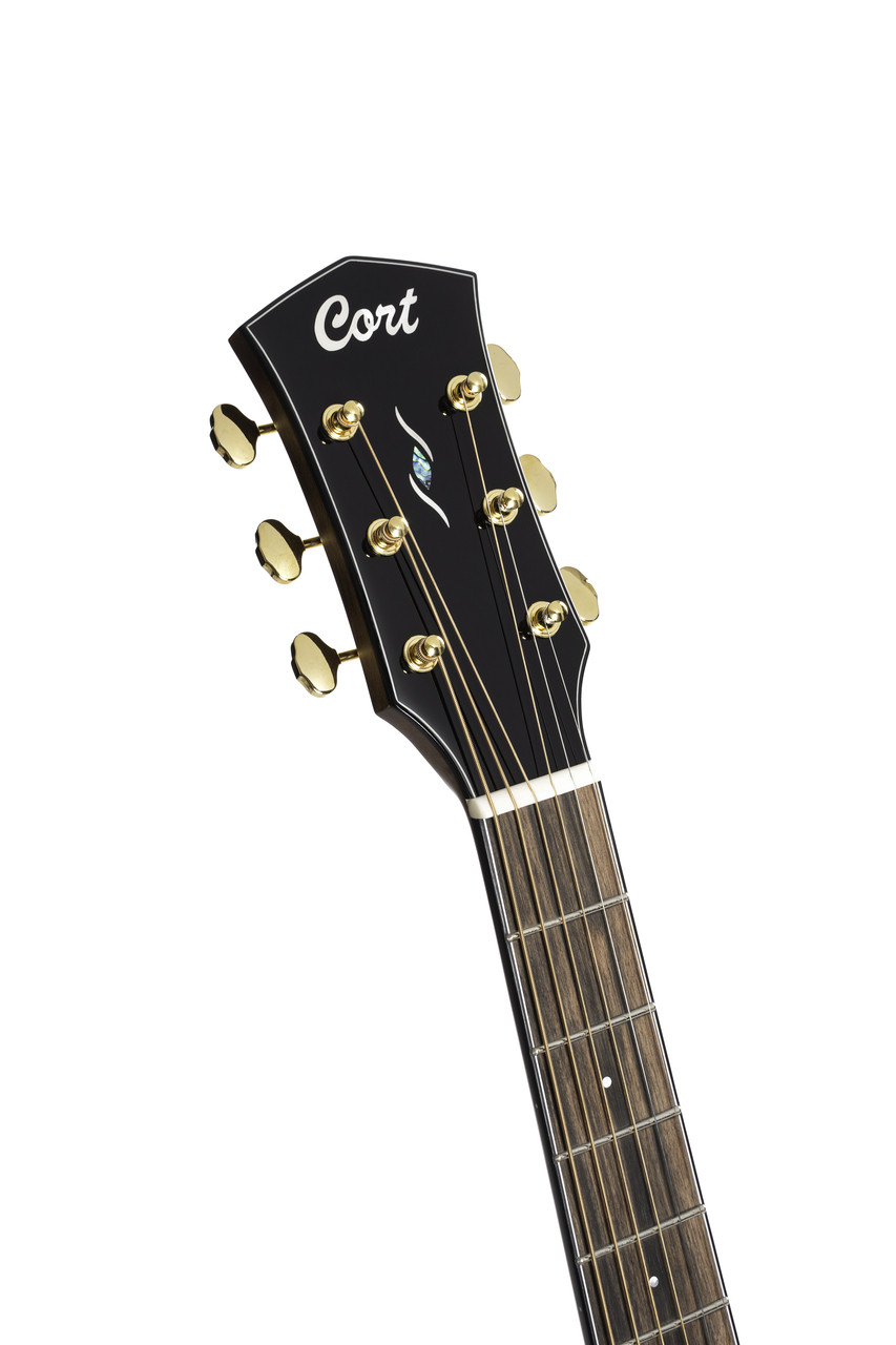 Cort GOLDOC6-BO Gold Series OC6 Bocote Acoustic Electric Guitar w/ Soft Case - Natural Glossy (GOLDOC6-BO-U)
