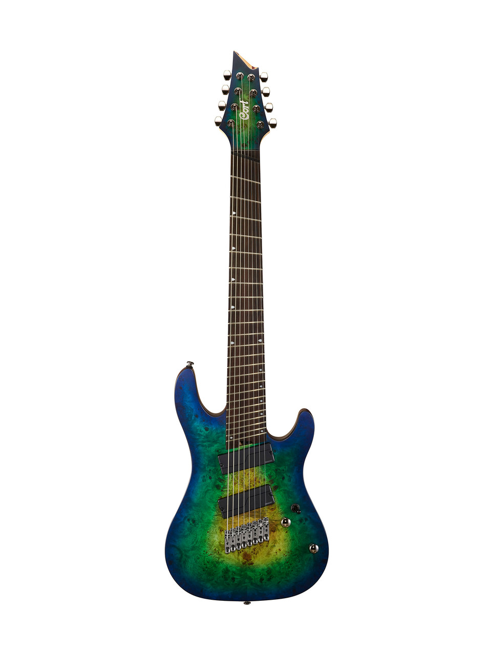 Cort KX508MS KX Series 8 String Electric Guitar - Mariana Blue Burst (KX508MSMBB-U) | Musician Madness
