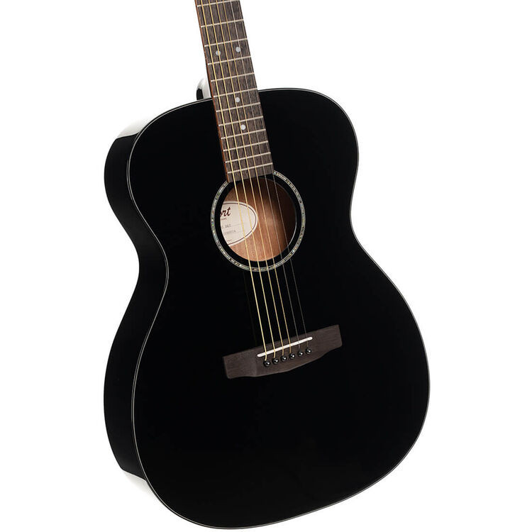 Cort L60CEBK Luce Series L60 Orchestra Cutaway Acoustic Electric Guitar - Gloss Black (L60CEBK-U) | Musician Madness