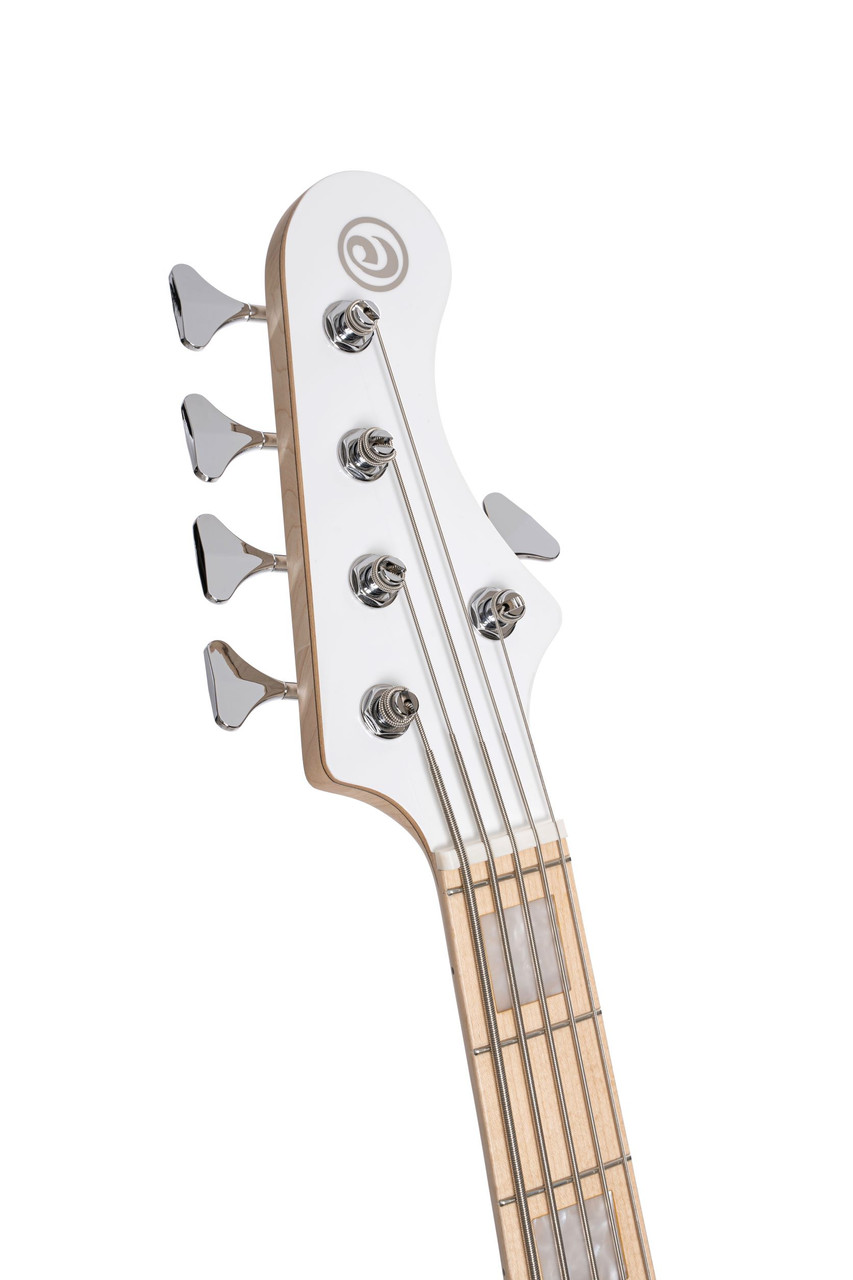 Cort NJS5WHT Elrick NJS-5 (5-String) Bass Guitar - White (NJS5WHT-U)