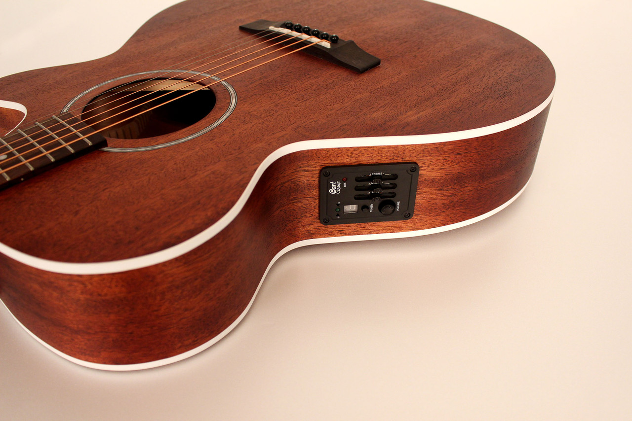 Cort SFXMEMOP SFX Series Acoustic Electric Cutaway Guitar. Open Pore Mahogany (SFXMEMOP-A-U)