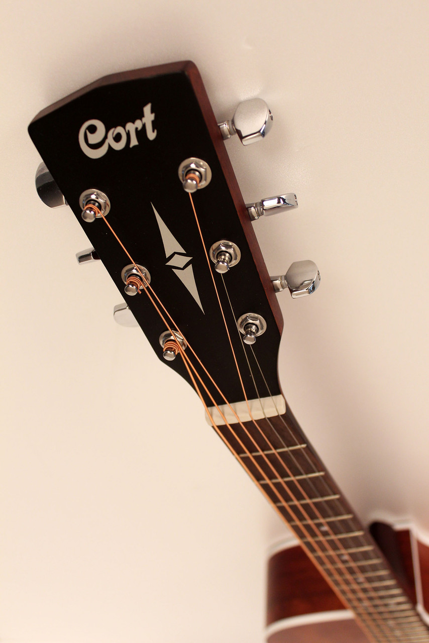 Cort SFXMEMOP SFX Series Acoustic Electric Cutaway Guitar. Open Pore Mahogany (SFXMEMOP-A-U) | Musician Madness