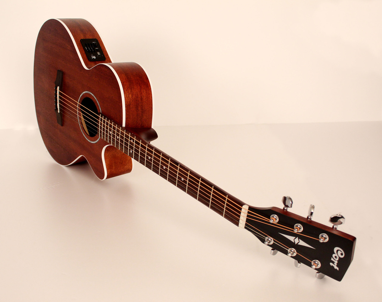 Cort SFXMEMOP SFX Series Acoustic Electric Cutaway Guitar. Open Pore Mahogany (SFXMEMOP-A-U) | Musician Madness