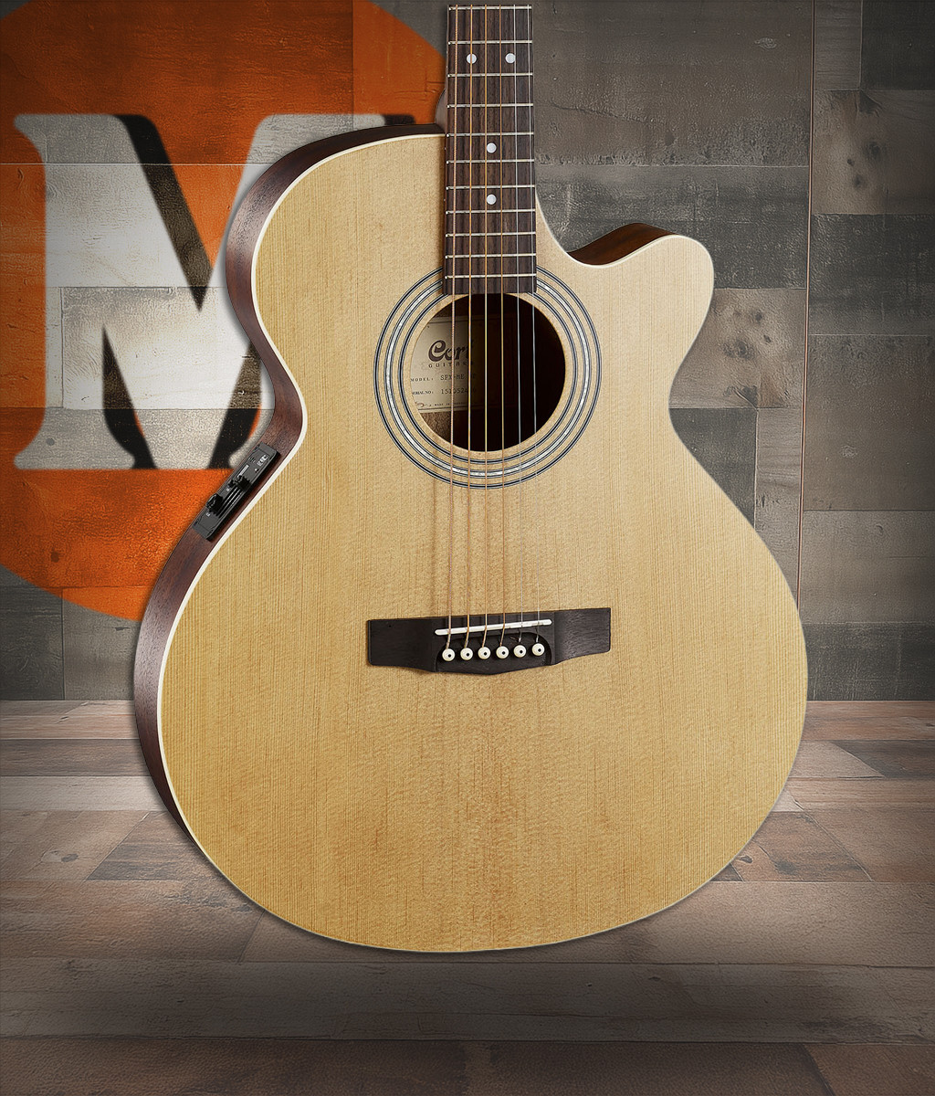 Cort SFXMEOP SFX Series Acoustic Electric Cutaway Guitar Open Pore (SFXMEOP-A-U) | Musician Madness
