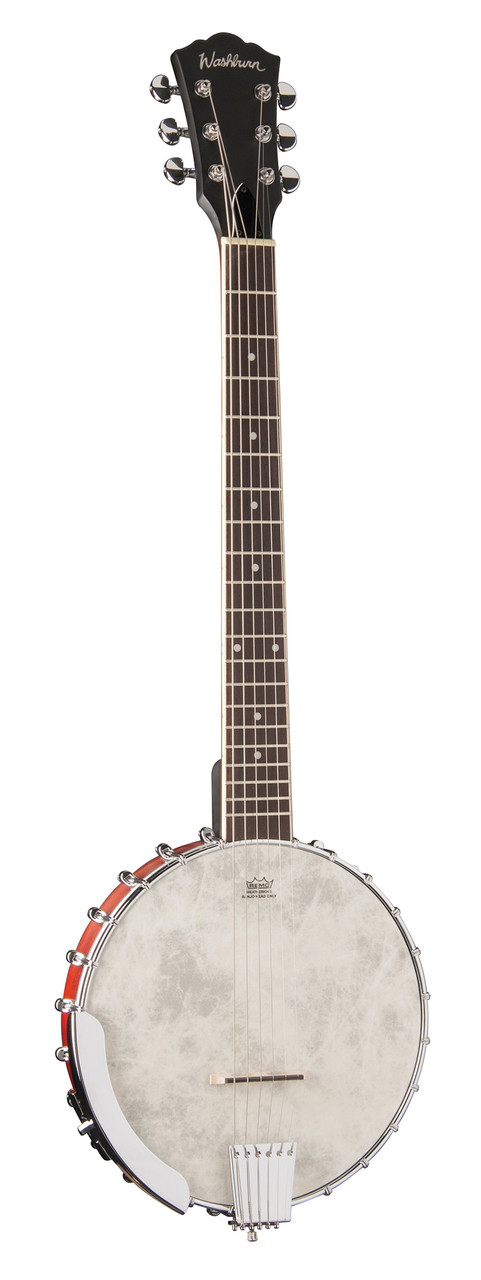 Washburn B6 Americana Series (6 String) Open Back Banjo (B6-A-U)
