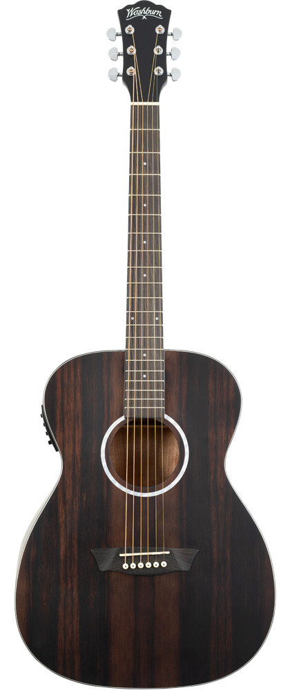 Washburn DFEFE-U Deep Forest Folk Acoustic/Electric Guitar - Striped Ebony (DFEFE-U)