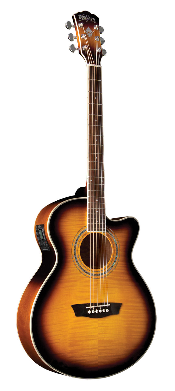Washburn Mini Jumbo Acoustic/Elect (EA15ATB-A-U) | Musician Madness