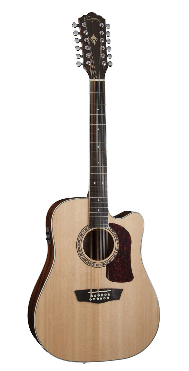 Washburn D10SCE-12 Heritage 10 Series Dreadnought (12 String) Cutaway Acoustic Electric Guitar (HD10SCE12-O-U)