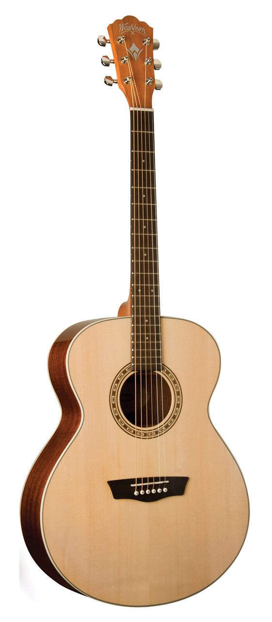Washburn WG7S-O Harvest Grand Auditorium Acoustic Guitar - Natural Gloss (WG7S-O-U) | Musician Madness