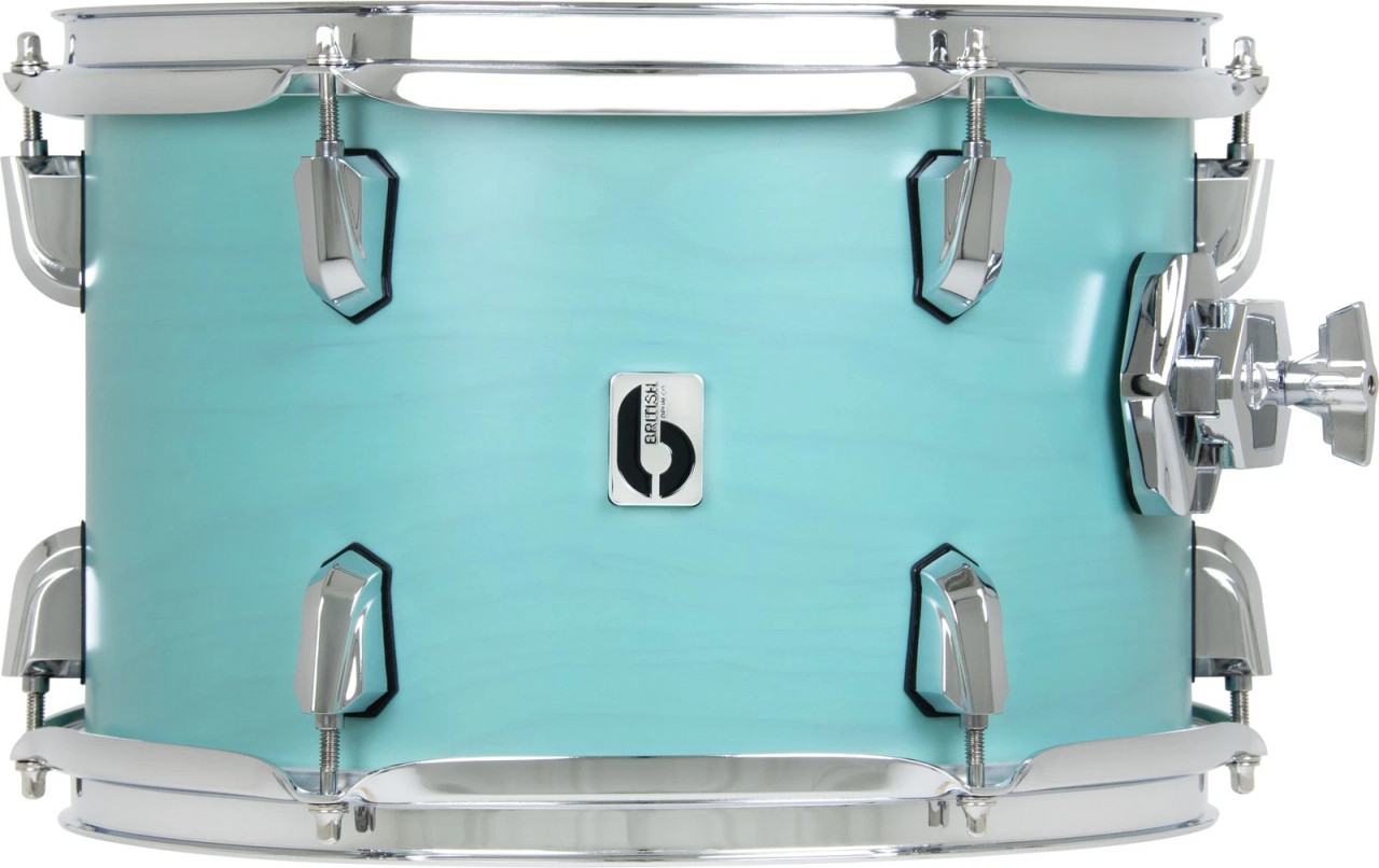 British Drum Co. ENG-14-14-FT-STL Enigma Series Floor Tom Satin Teal 14" x 14" (ENG-14-14-FT-STL-U) | Musician Madness