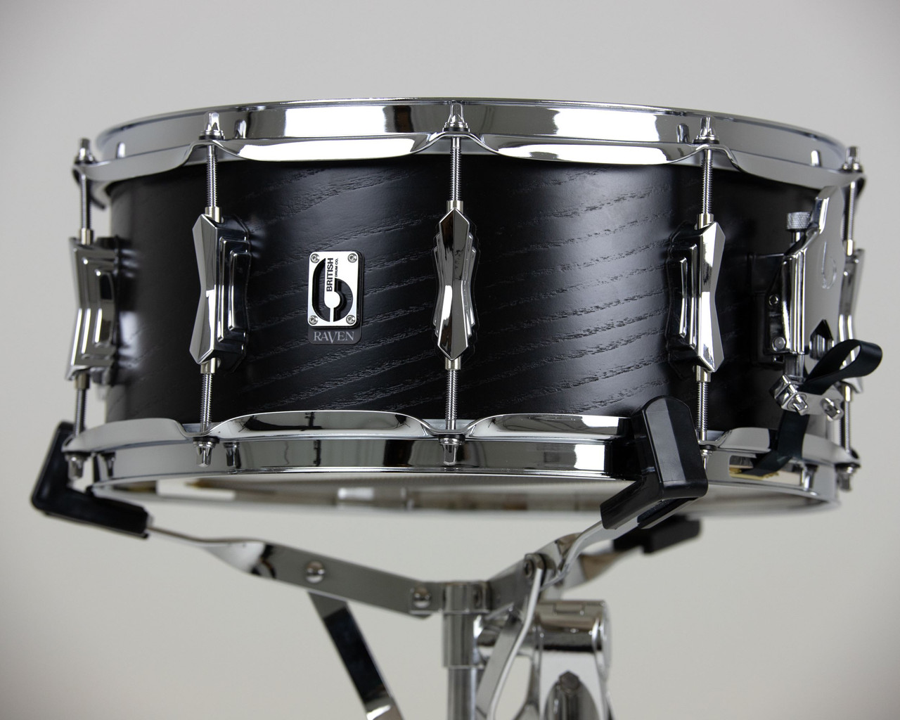 British Drum Co. RAV-14-6-SN Raven Series Snare Drum 6" x 14" (RAV-14-6-SN-U)