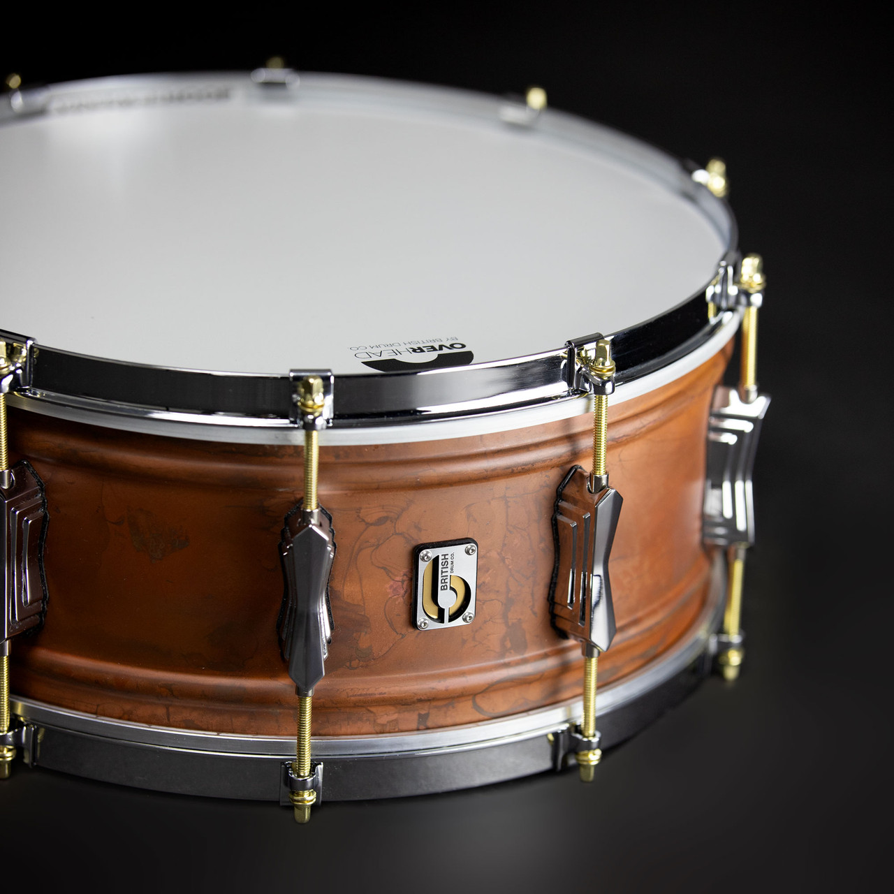 British Drum Co. FB-14-60-SN Firebird Series Copper Over Brass Snare 6" x 14" (FB-14-60-SN-U) | Musician Madness