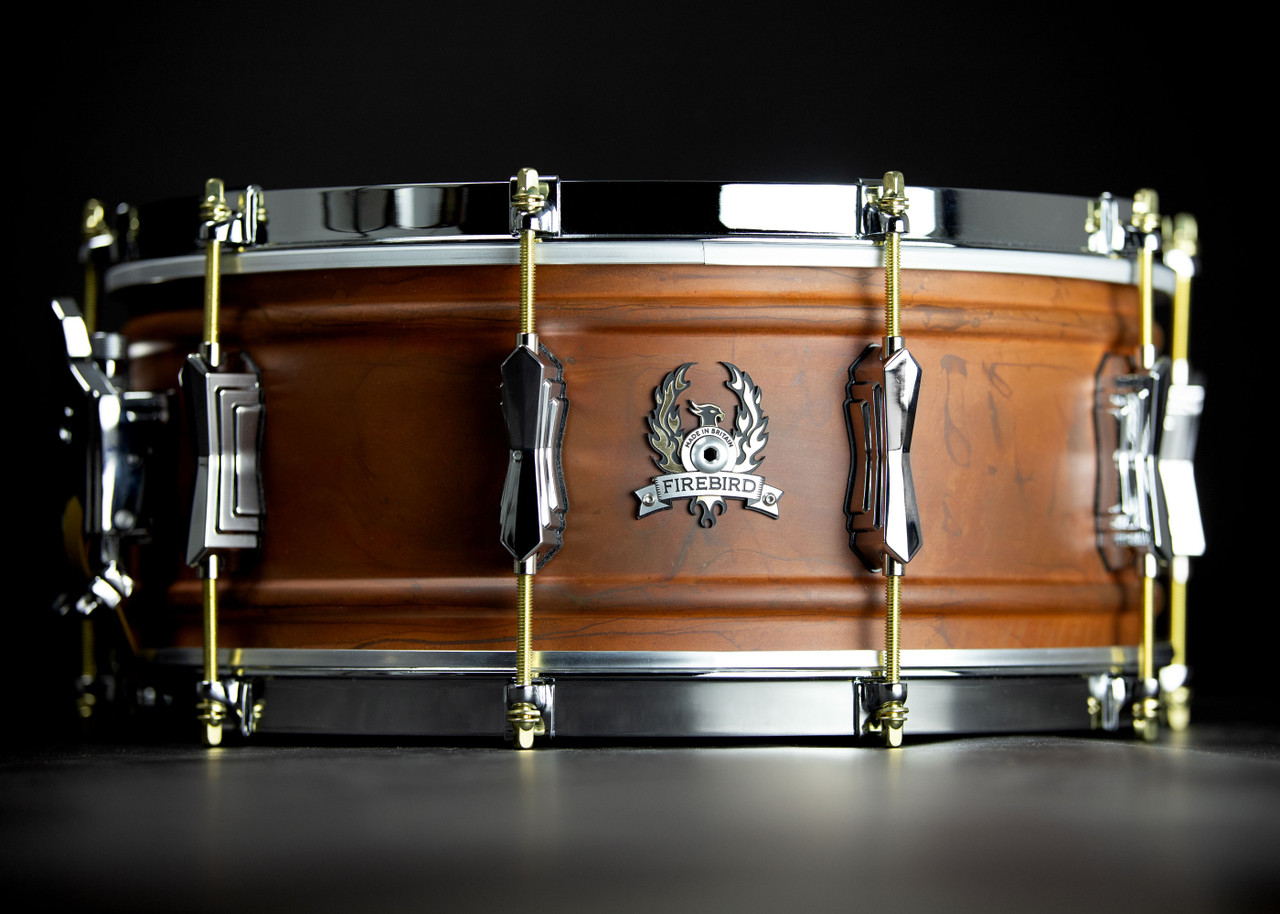 British Drum Co. FB-14-60-SN Firebird Series Copper Over Brass Snare 6" x 14" (FB-14-60-SN-U) | Musician Madness