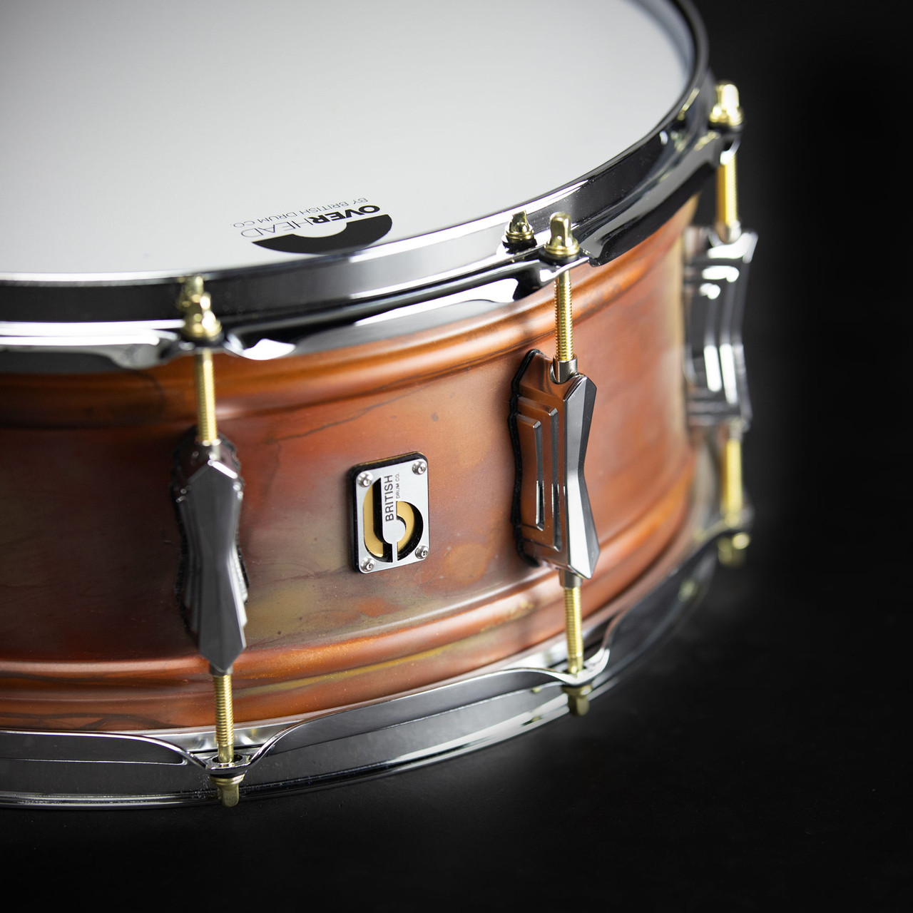 British Drum Co. FB-14-60-SN Firebird Series Copper Over Brass Snare 6" x 14" (FB-14-60-SN-U) | Musician Madness