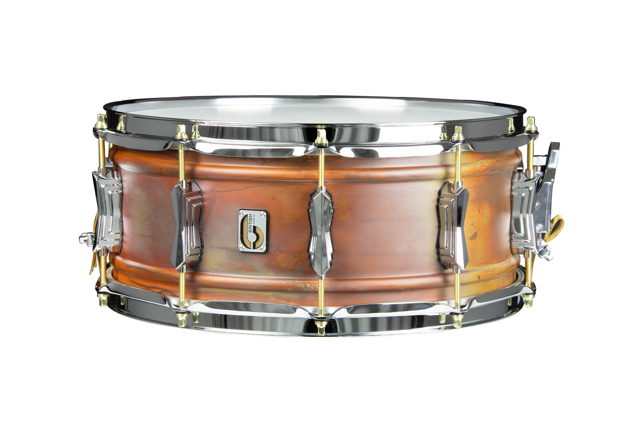 British Drum Co. FB-14-60-SN Firebird Series Copper Over Brass Snare 6" x 14" (FB-14-60-SN-U) | Musician Madness