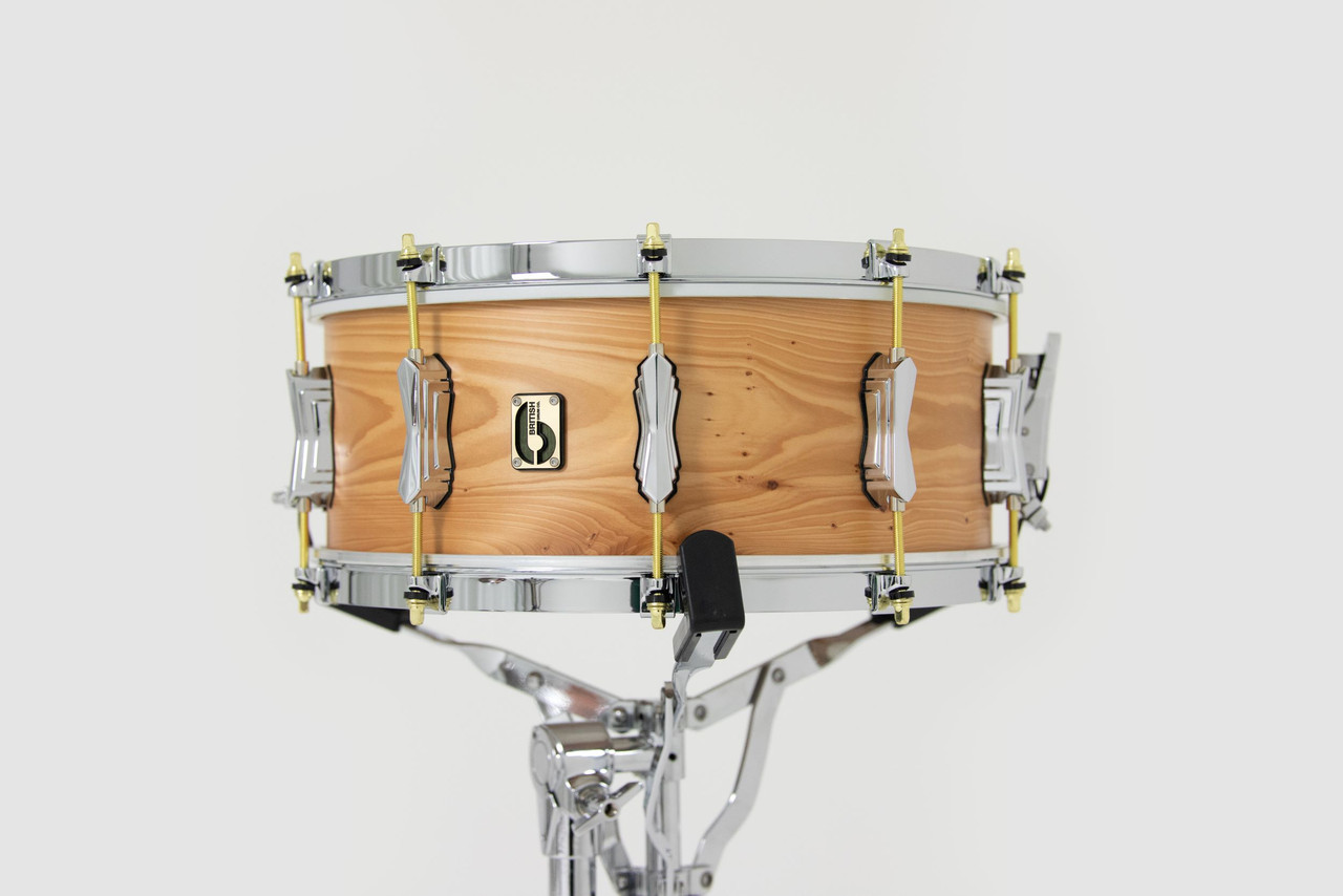 British Drum Co. ARC-14-60-SN Archer Series Yew Wood Snare 6" x 14" (ARC-14-60-SN-U) | Musician Madness