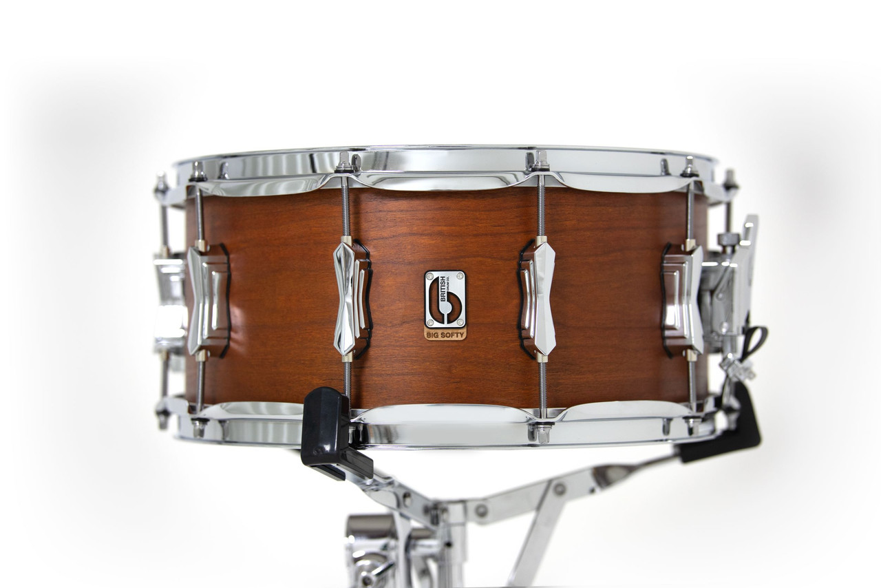 British Drum Co. BS-14-65-SN Big Softy Series Cherry and Balsa Snare 6.5" x 14" (BS-14-65-SN-U) | Musician Madness