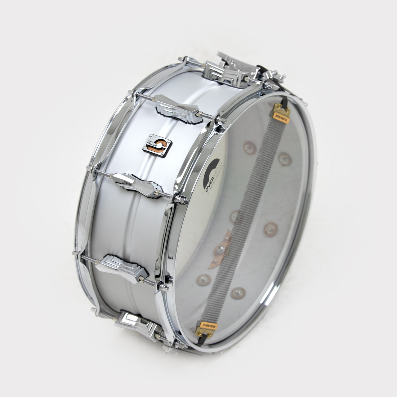 British Drum Co. AV-14-55-SN Aviator Series Aluminum Snare 5.5" x 14" (AV-14-55-SN-U) | Musician Madness