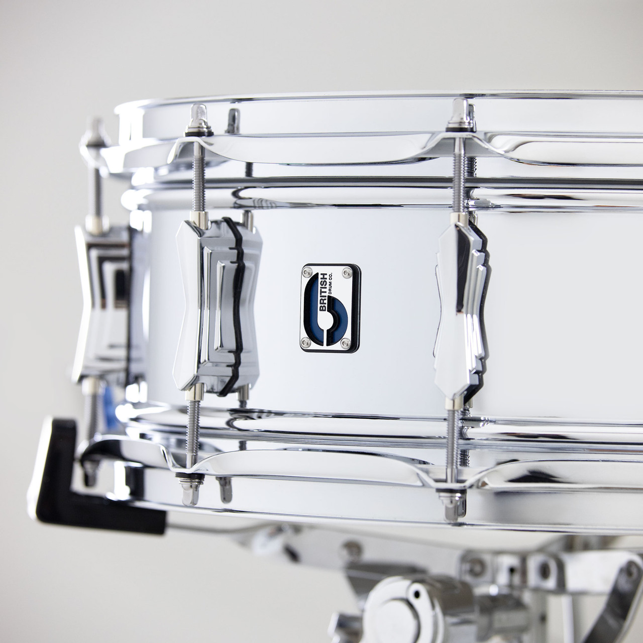 British Drum Co. BB-14-60-SN Bluebird Series Chrome Over Brass Snare. 6" x 14" (BB-14-60-SN-U) | Musician Madness