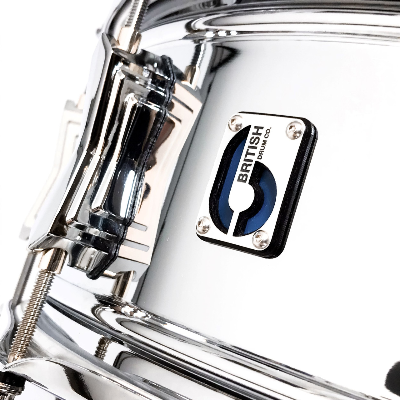 British Drum Co. BB-14-60-SN Bluebird Series Chrome Over Brass Snare. 6" x 14" (BB-14-60-SN-U)