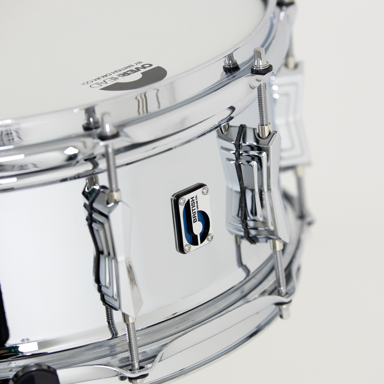 British Drum Co. BB-14-60-SN Bluebird Series Chrome Over Brass Snare. 6" x 14" (BB-14-60-SN-U) | Musician Madness
