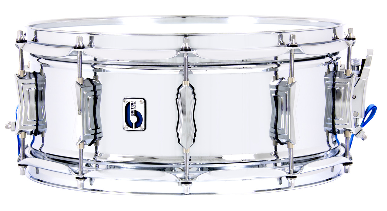 British Drum Co. BB-14-60-SN Bluebird Series Chrome Over Brass Snare. 6" x 14" (BB-14-60-SN-U)