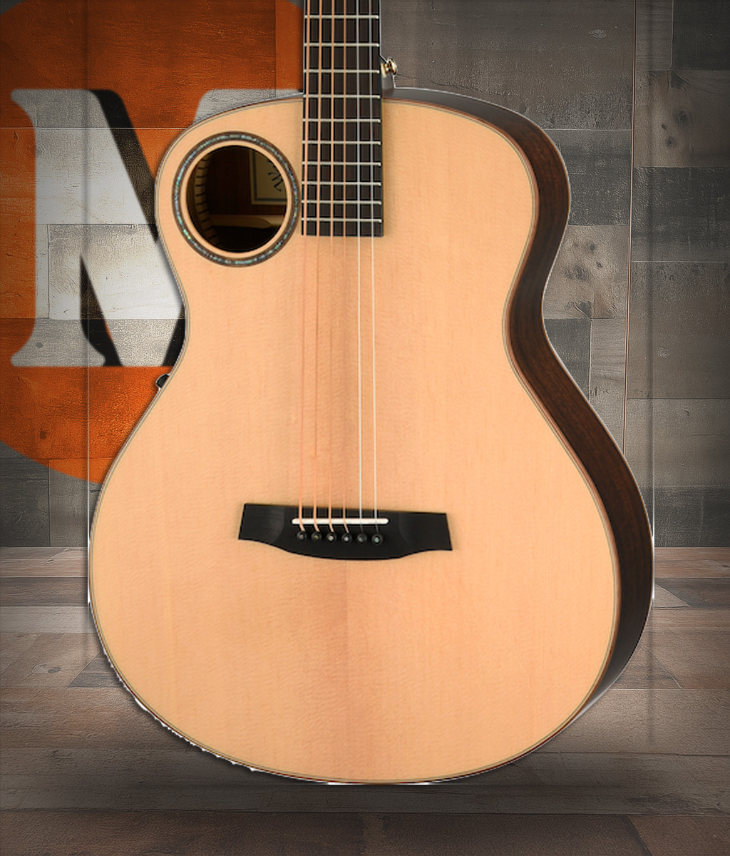 Walden B103E Baritone Solid Sitka top/Ovangkol Grand Auditorium Baritone-Electric - Satin Natural (B103E/H) | Musician Madness
