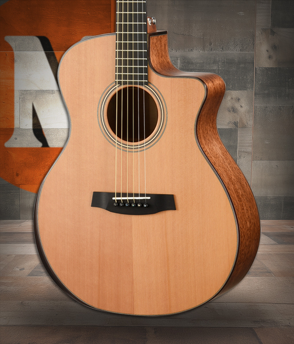 Walden SG2070RCE SupraNatura All-Solid Cedar - Mahogany Armrest Grand Auditorium Acoustic Cutaway-Electric - Satin Natural (G2070RCE/H)