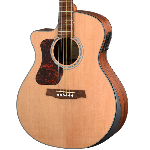 Walden G550RCEL Natura Solid Spruce Top Left-Handed Armrest Grand Auditorium Acoustic Cutaway-Electric - Open Pore Satin Natural (G550RCEL/W) | Musician Madness