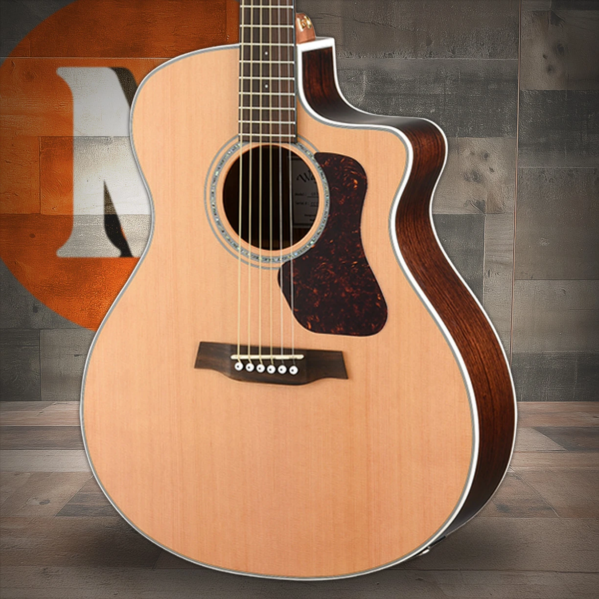 Walden G633CE Natura Solid Cedar Top/Ovangkol Grand Auditorium Acoustic Cutaway-Electric - Satin Natural (G633CE/W) | Musician Madness