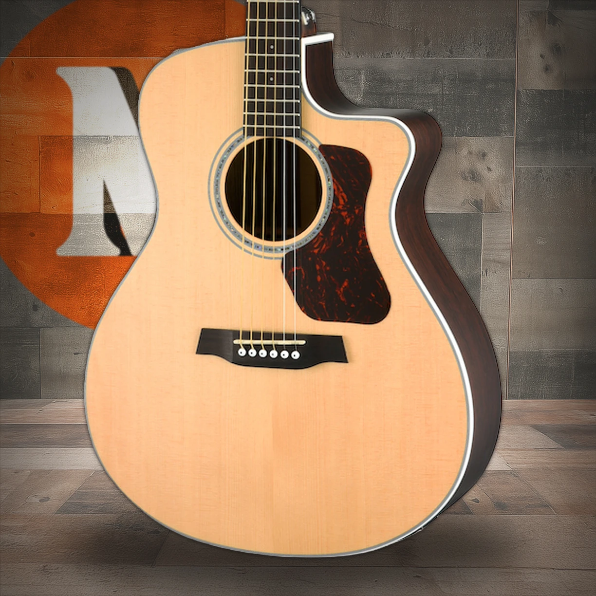 Walden G803CE Natura All-Solid Sitka/Ovangkol Grand Auditorium Acoustic Cutaway-Electric - Satin Natural (G803CE/W) | Musician Madness