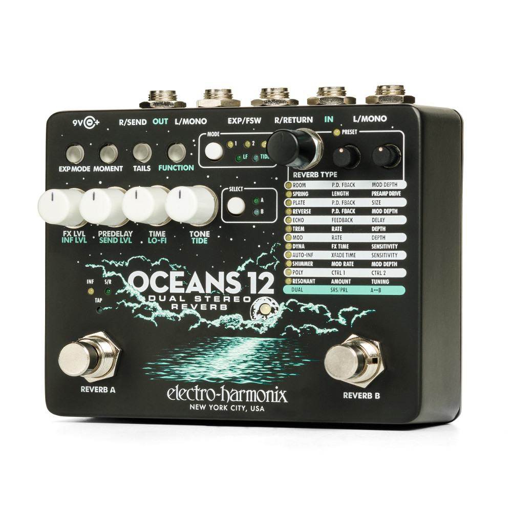 Electro-Harmonix Oceans 12 Dual Stereo Reverb (OCEANS12)