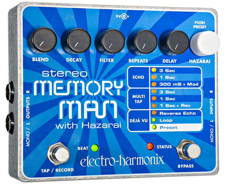 Electro-Harmonix Stereo Memory Man w/ Hazarai Delay Delay & Looper (STEREO HAZARAI)