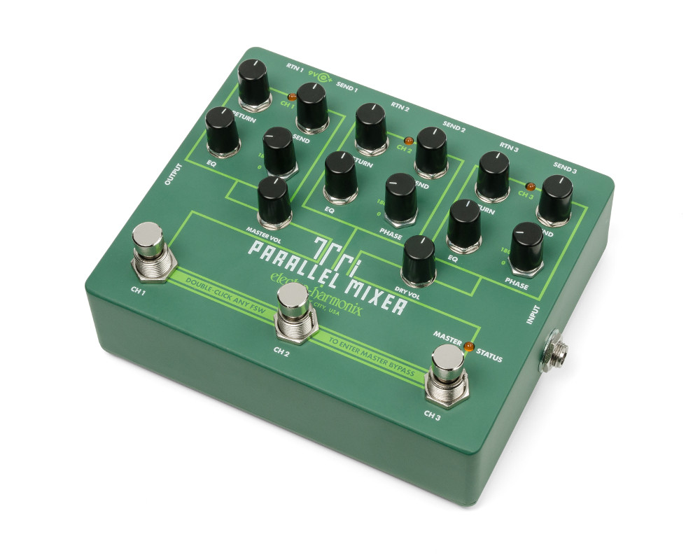 Electro-Harmonix Tri Parallel Mixer Effect Loop Mixer/Switcher (TRIPARALLEL) | Musician Madness