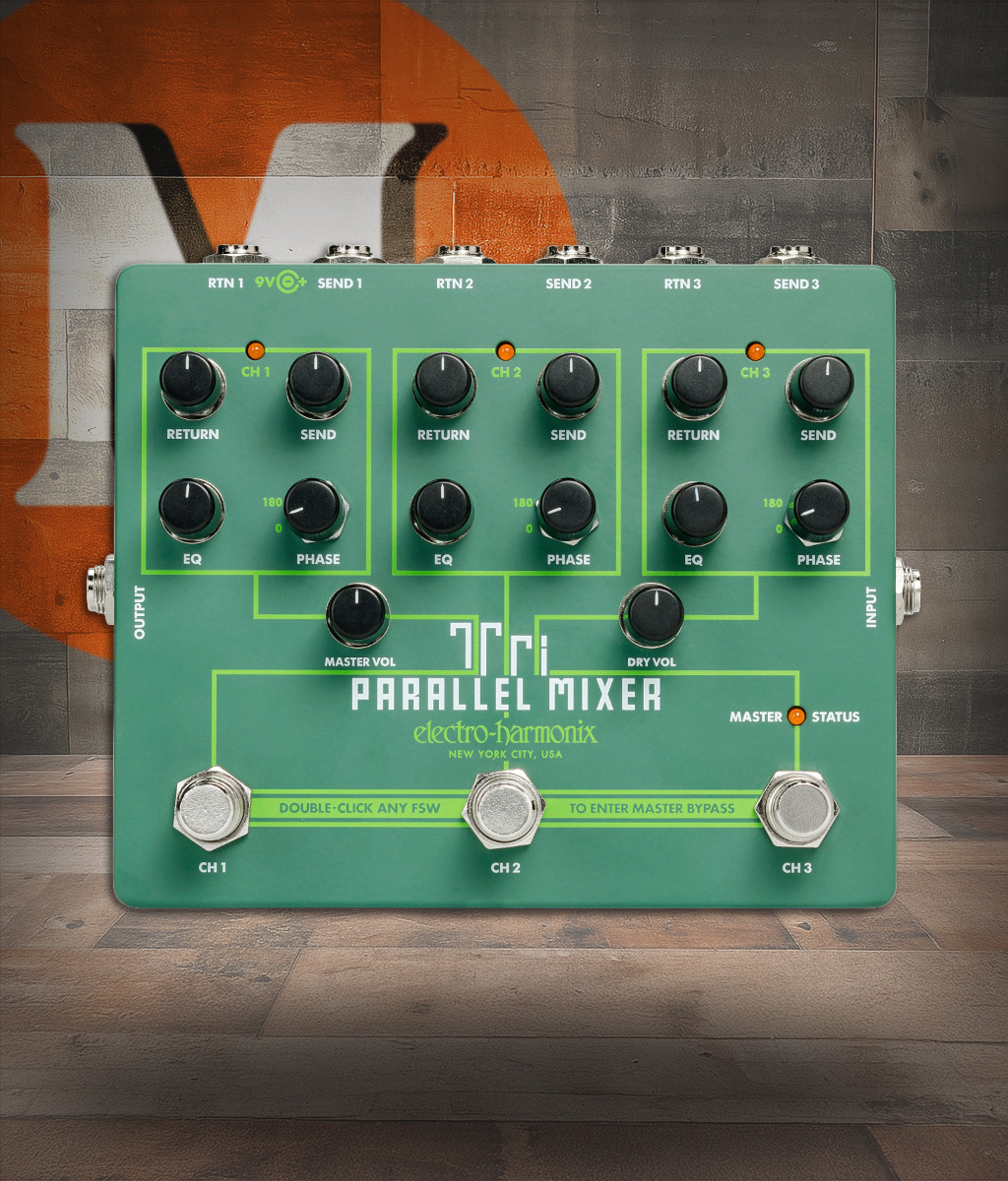 Electro-Harmonix TRI PARALLEL MIXER Parallel FX Loop Mixer