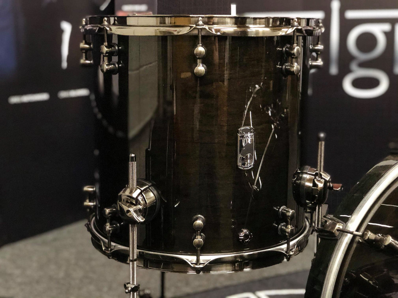 Mapex Black Panther Design Lab Cherry Bomb 22-12-14-16 - Piano Black (BPDLC528XPB)